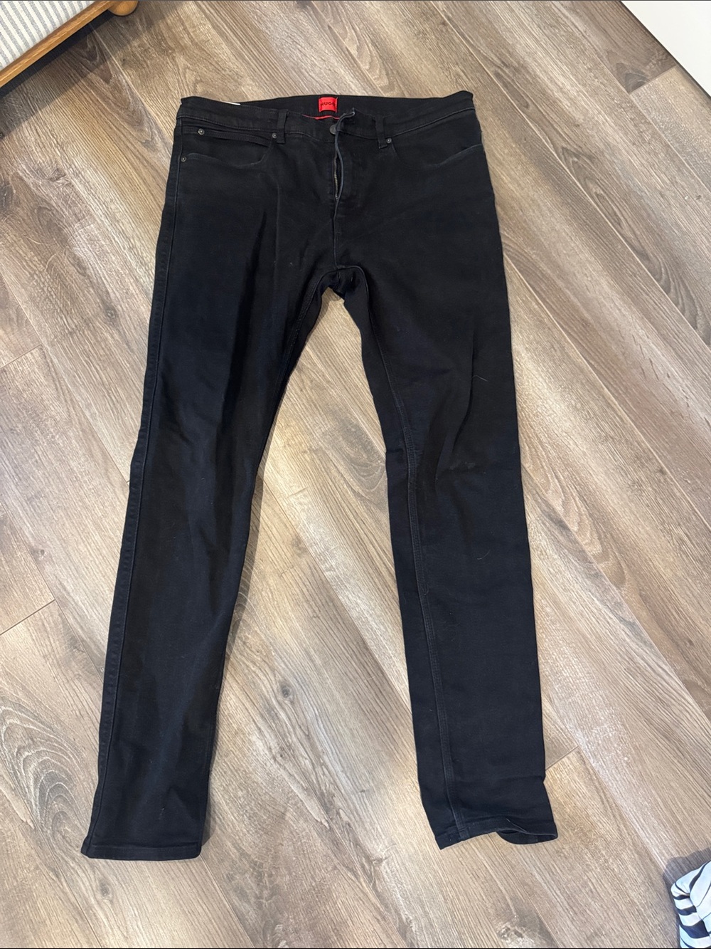 HUGO Men’s Black Slim Dress Pants